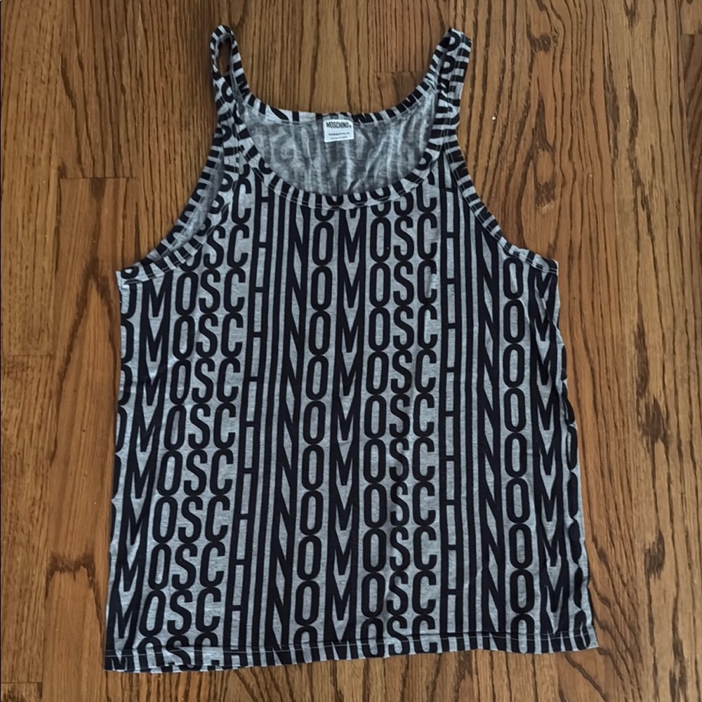 Moschino Black and Gray Men’s Tank Top